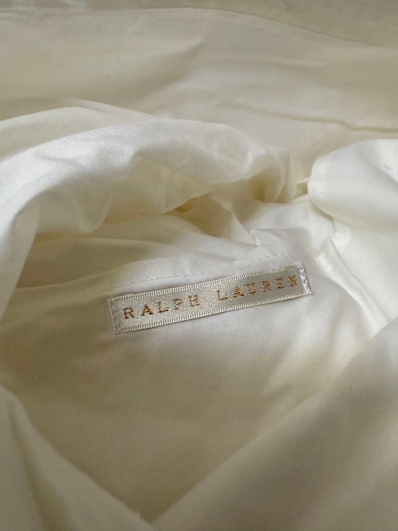Ralph Laurenラルフローレン、掛け布団カバー、ホワイト、フリル、レース