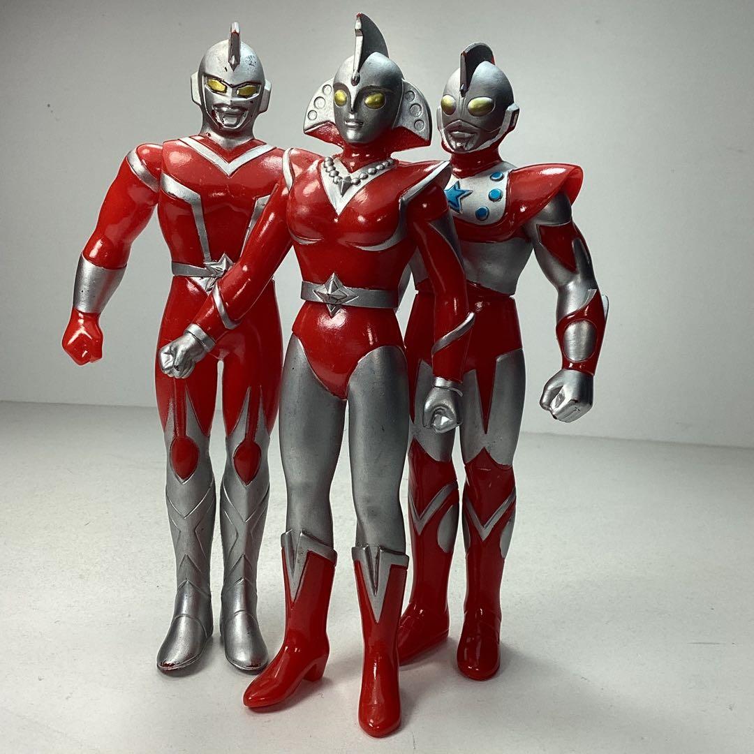1989 JAPAN 硬質ソフビ ウルトラマンUSA ベス チャック スコット