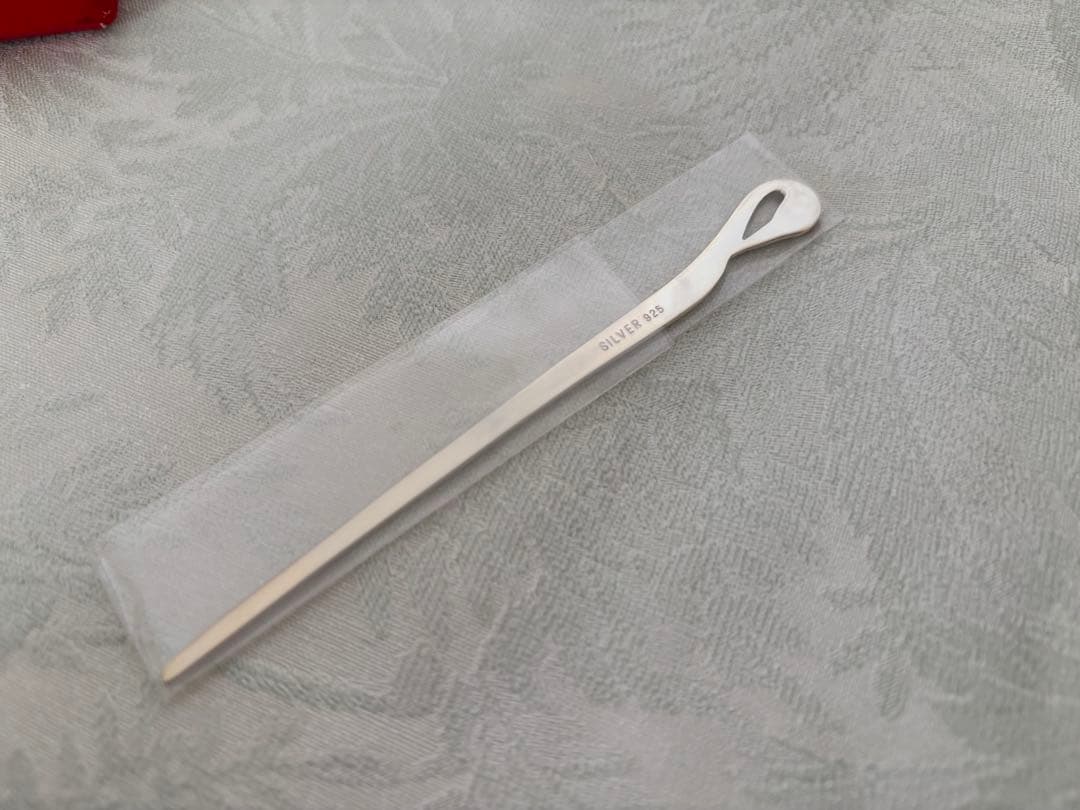 銀製　silver925 菓子切り　菓子楊枝　鶴　フルーツピック　10本