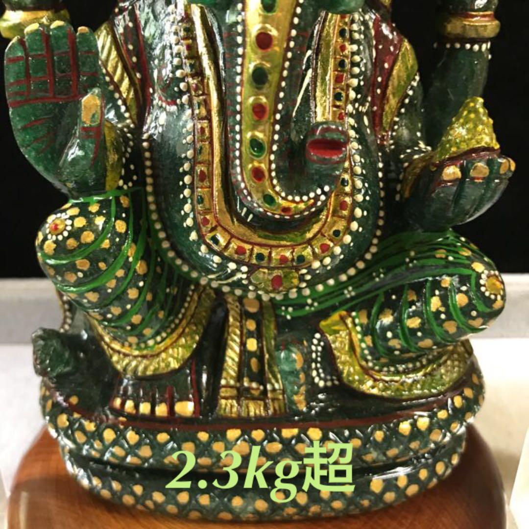 ★特選オンリー１★夢を叶える象♡【一点物♢極上一級手彫りガネーシャ置物】❤️