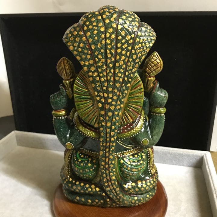 ★特選オンリー１★夢を叶える象♡【一点物♢極上一級手彫りガネーシャ置物】❤️