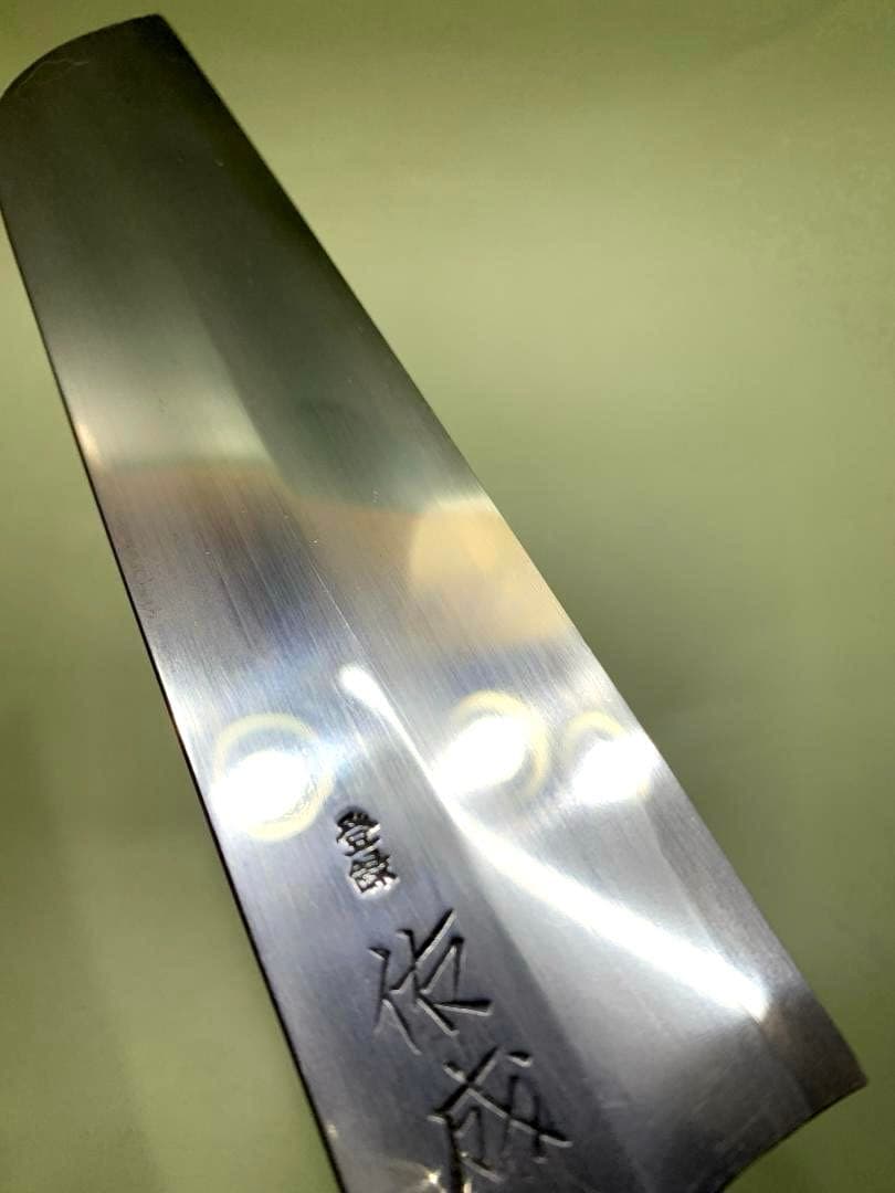 佑成　鎌形薄刃包丁　刃渡り20cm