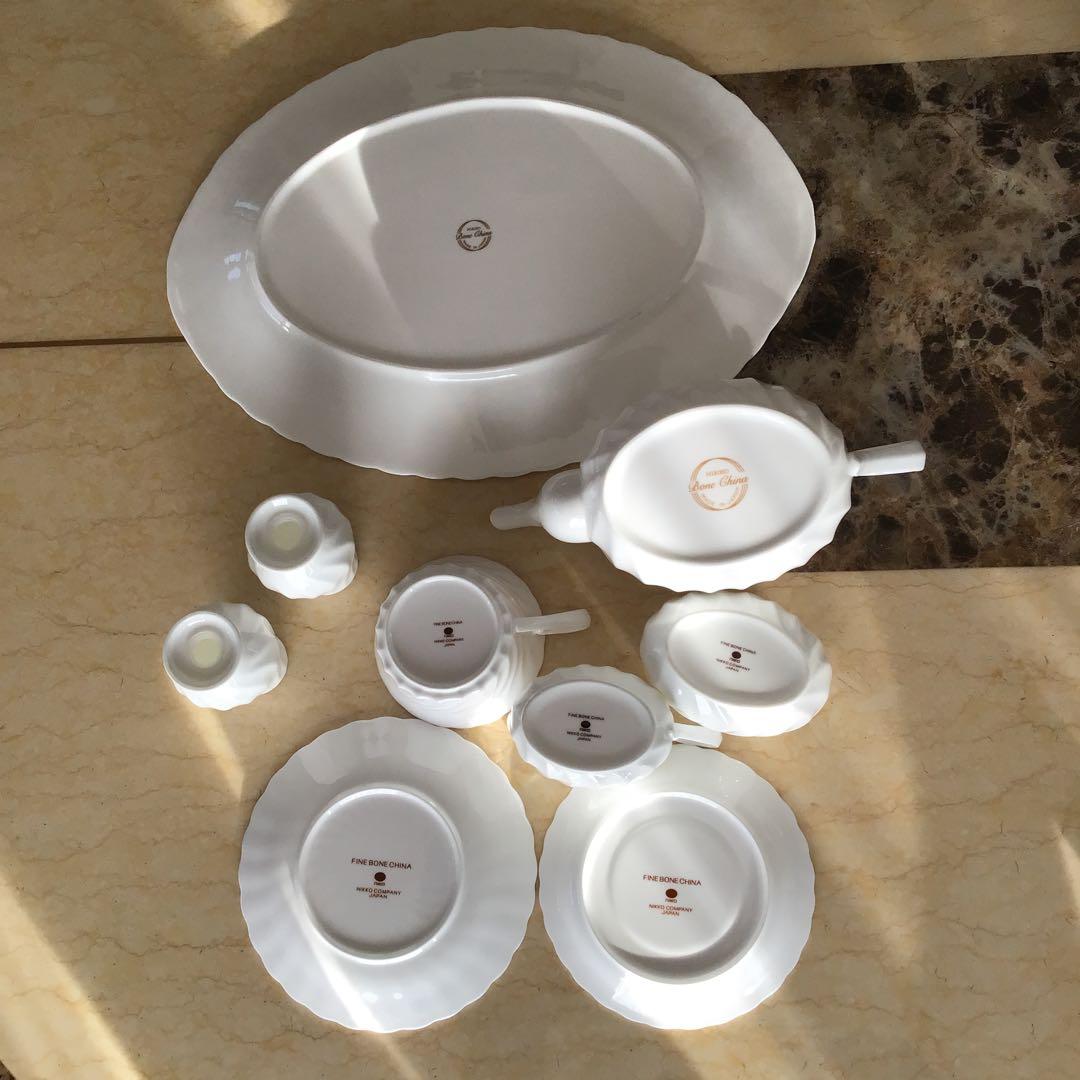 【NIKKO ニッコー ホワイトエレガンスシリーズ】食器セット  バラ売り不可