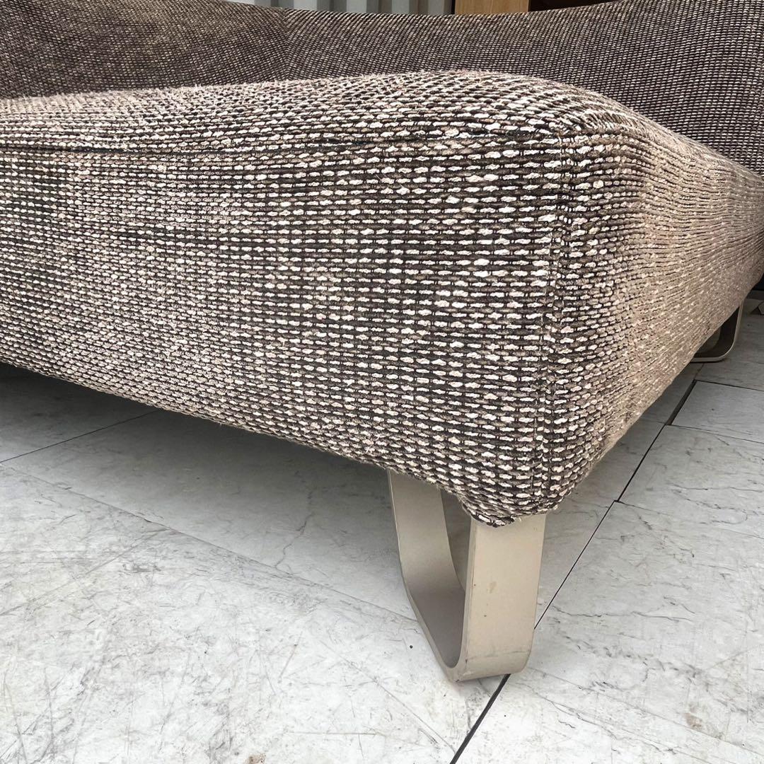 取付無料！アルフレックス VASCA ブラウン系ファブリック左アームソファ✨