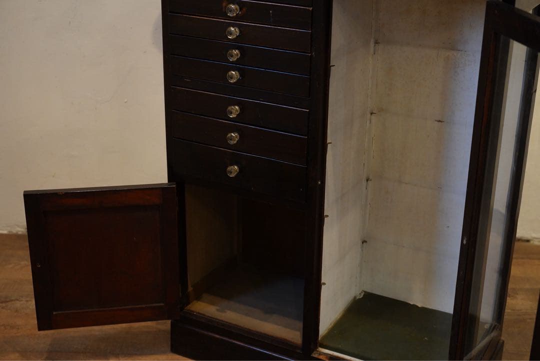 デンタルキャビネット　ジャパンビンテージ　昭和初期　ケビント 飾り棚