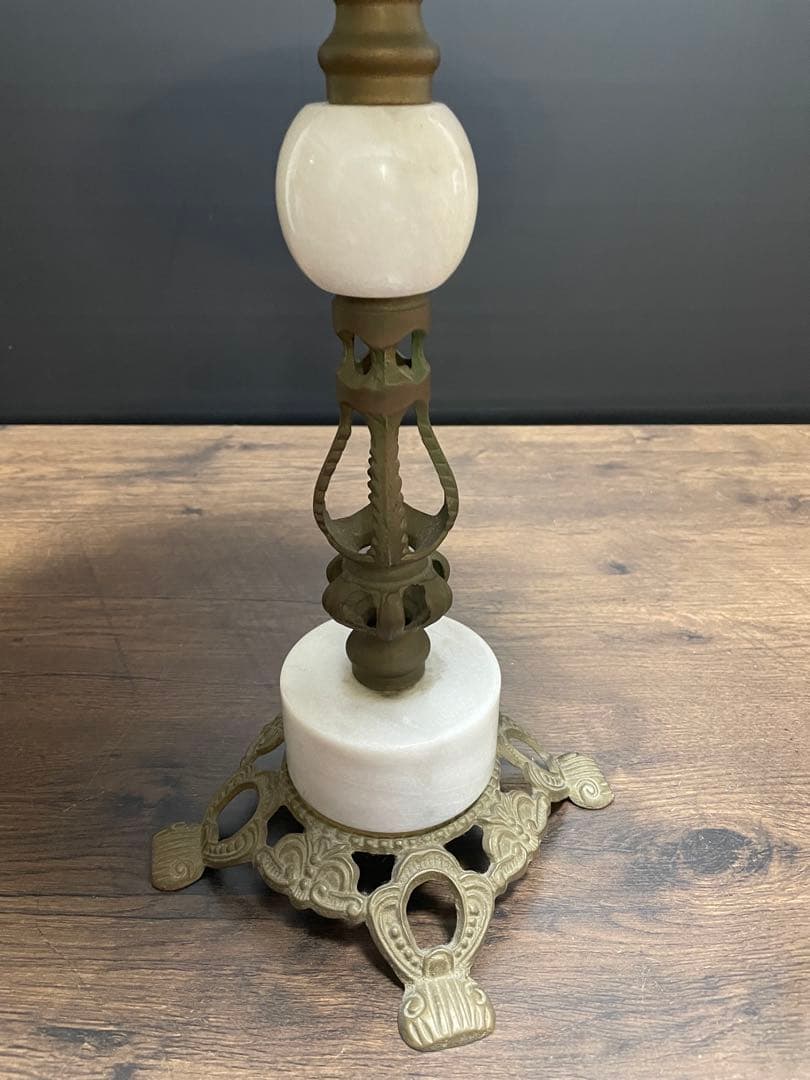 大理石 サイドテーブル 真鍮 コンソールテーブル インテリア 花台 アンティーク