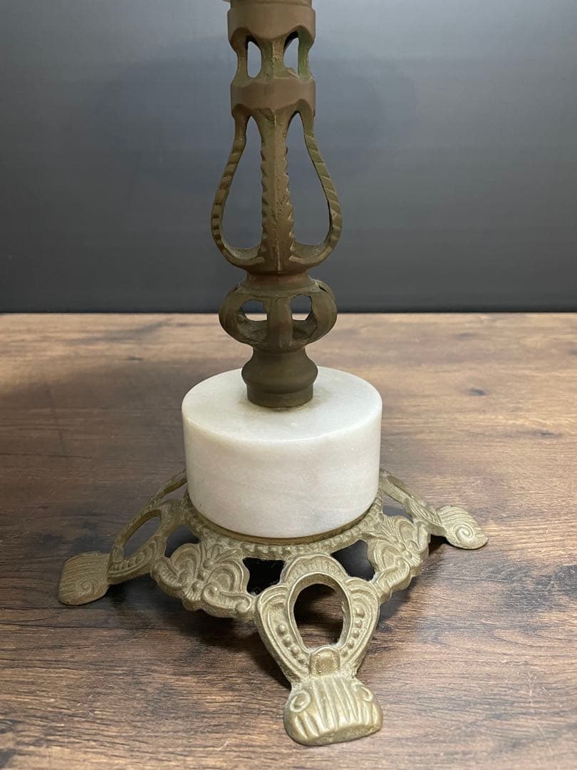 大理石 サイドテーブル 真鍮 コンソールテーブル インテリア 花台 アンティーク