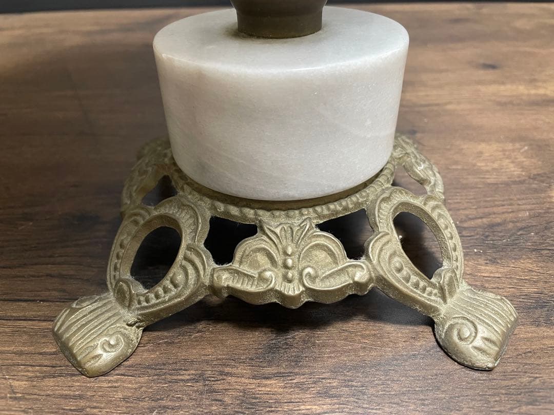 大理石 サイドテーブル 真鍮 コンソールテーブル インテリア 花台 アンティーク