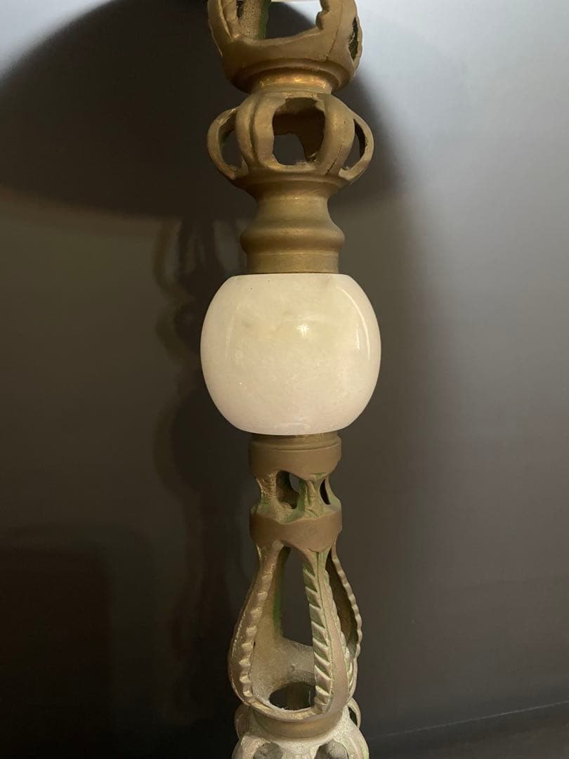 大理石 サイドテーブル 真鍮 コンソールテーブル インテリア 花台 アンティーク