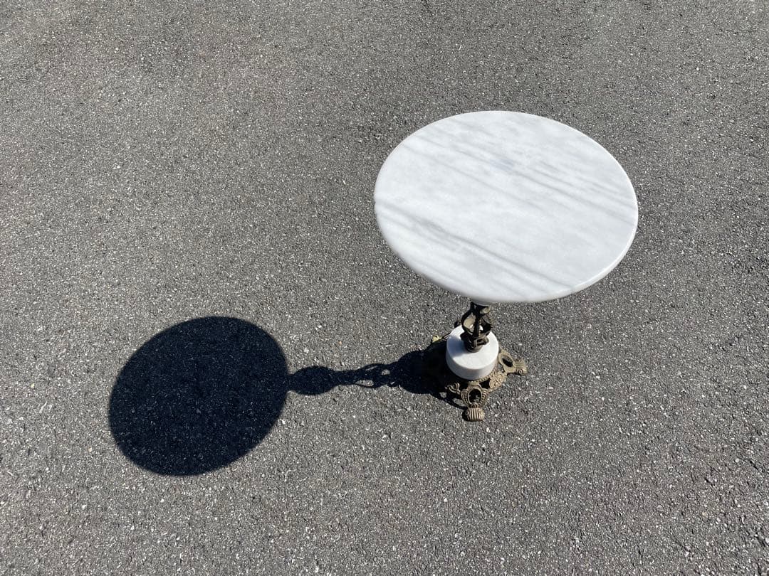 大理石 サイドテーブル 真鍮 コンソールテーブル インテリア 花台 アンティーク