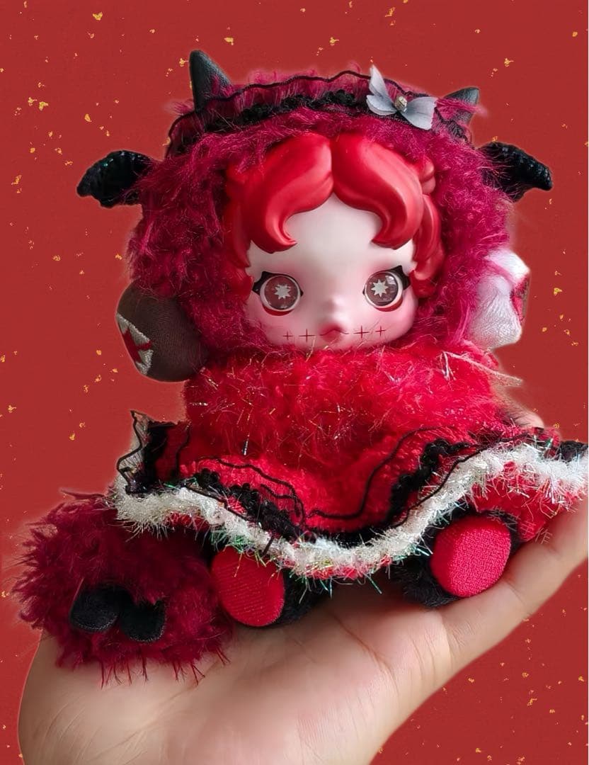 112番」 ポップマート スカルパンダ ぬいぐるみ Chomp 着せ替え服