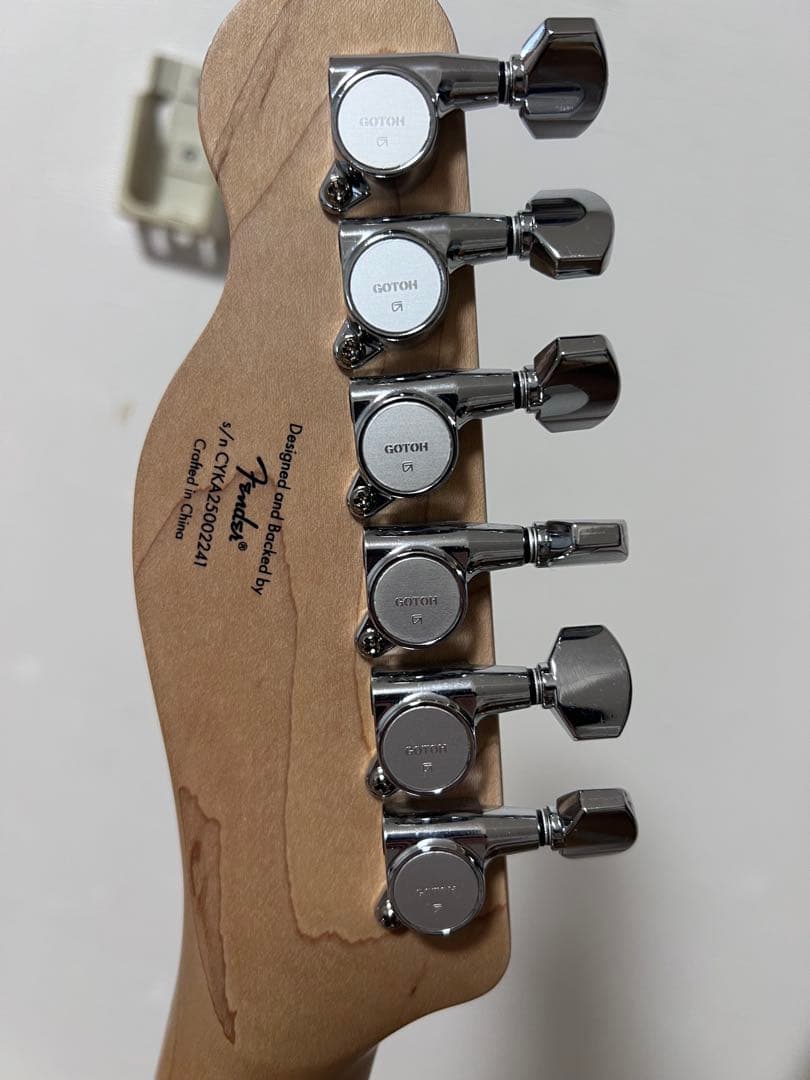 Squier スクワイヤー テレキャスター 青 ゴトーペグ ストラップロック