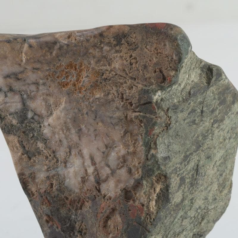 岐阜県根尾谷産　天然石　鑑賞石　菊花石　唐木台付　書付共箱　V　9425