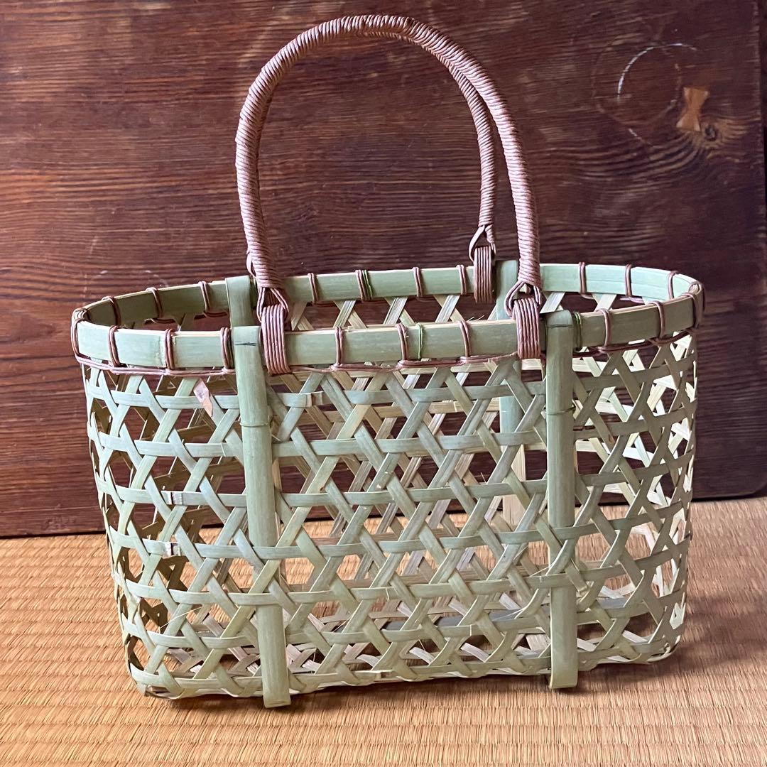 竹細工　竹のバッグ