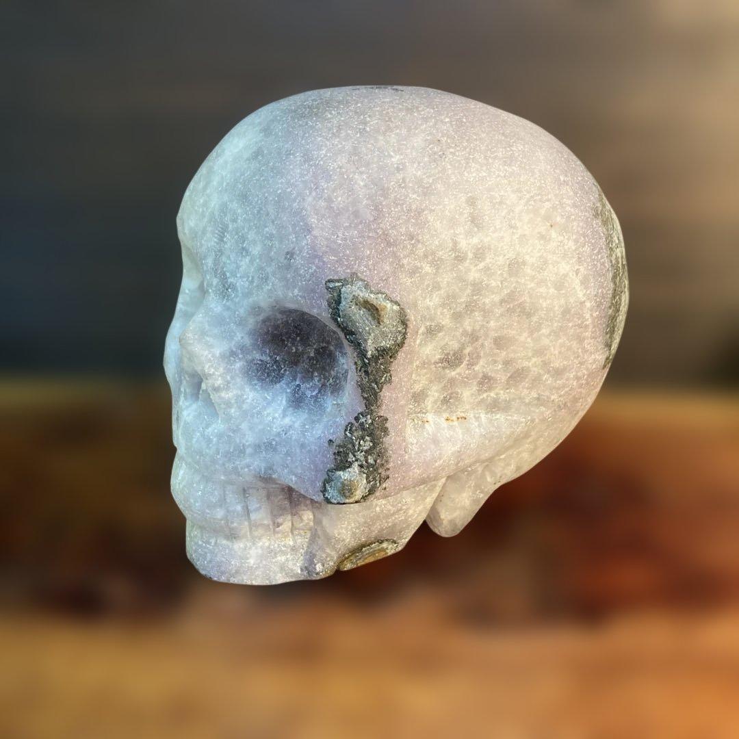 アメジスト　クリスタル　スカル 天然石 頭蓋骨