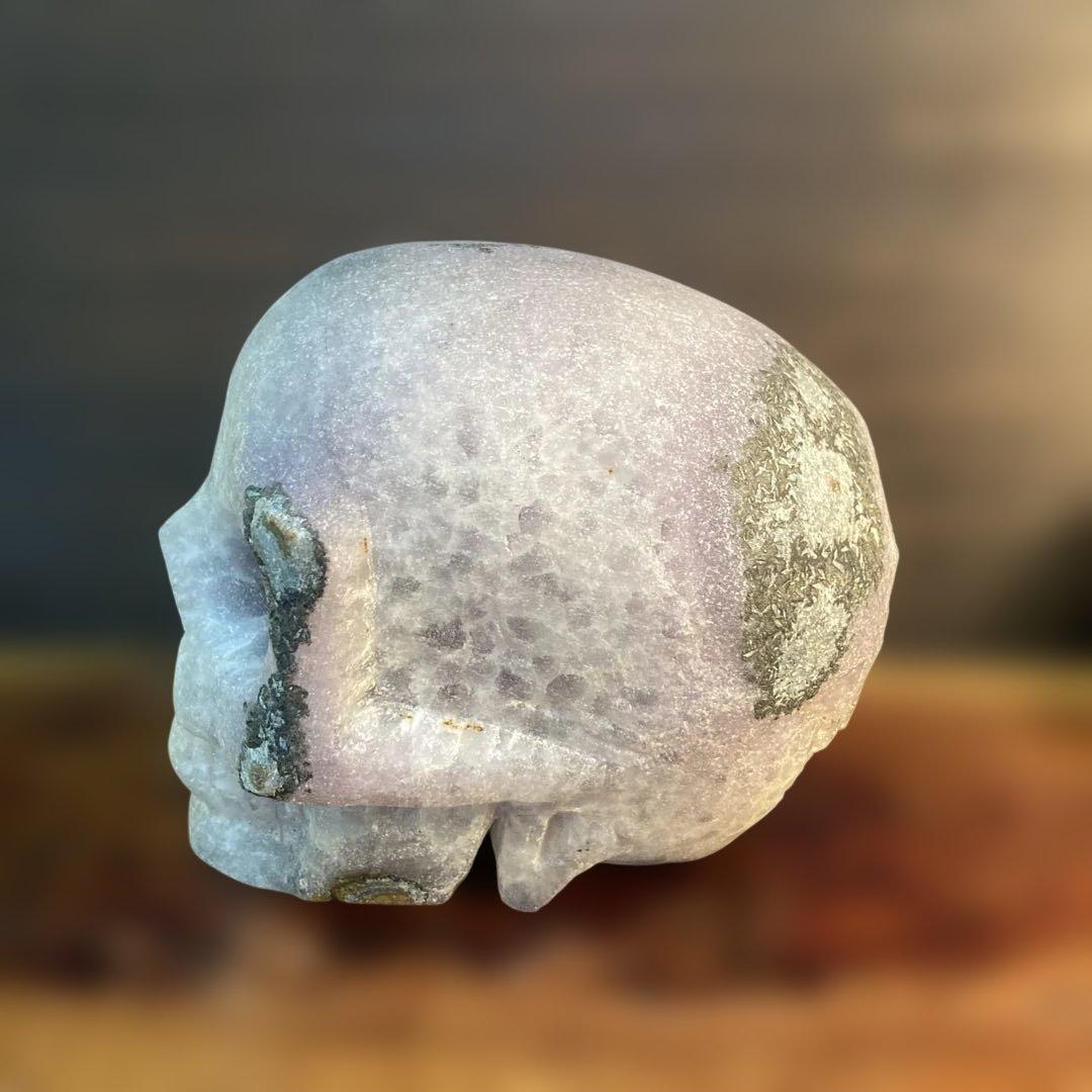 アメジスト　クリスタル　スカル 天然石 頭蓋骨