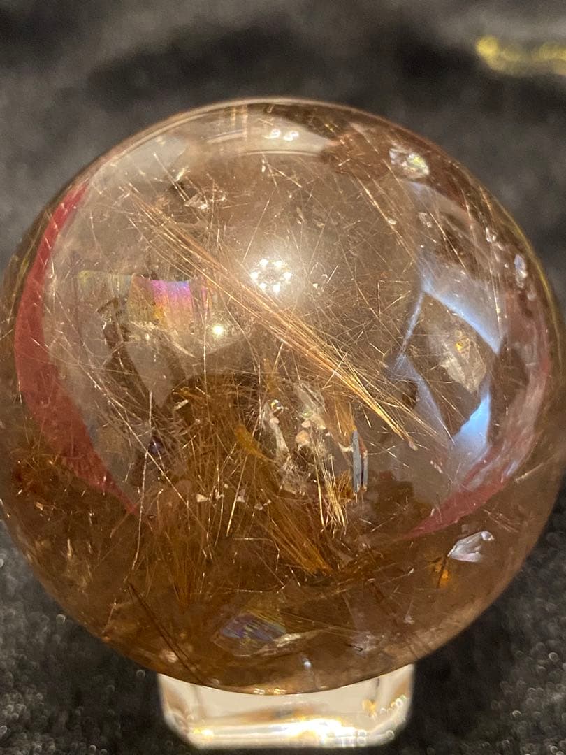 【魔除・金・仕・商繁】虹⭐️超特大！タイチンスモーキー！ゴールドルチル⭐️ R113