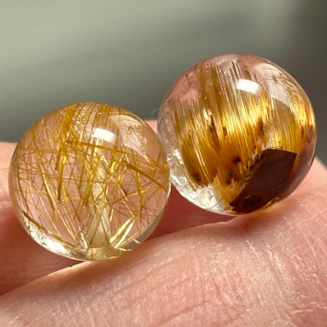 極上　ゴールドルチルクォーツ　K838