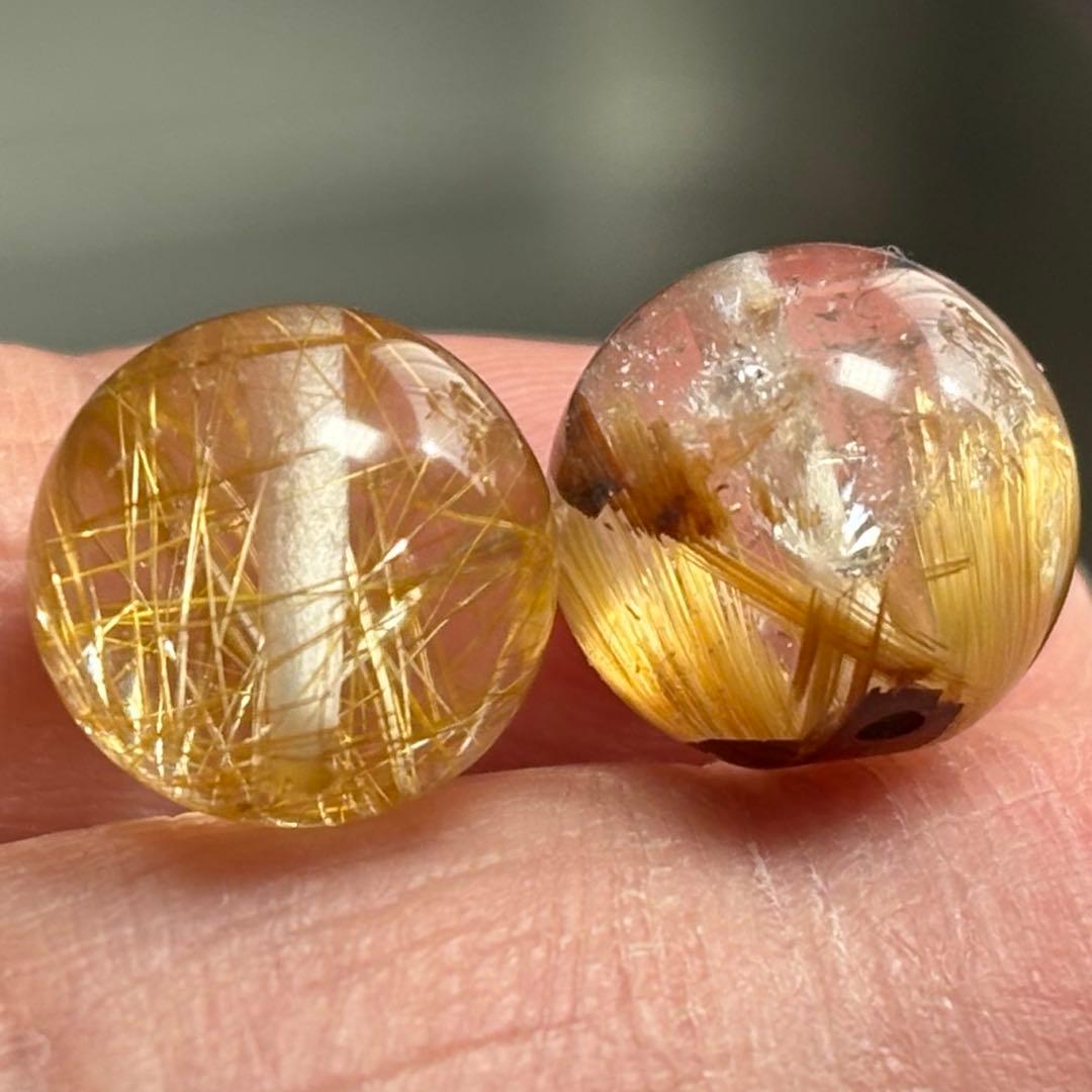 極上　ゴールドルチルクォーツ　K838