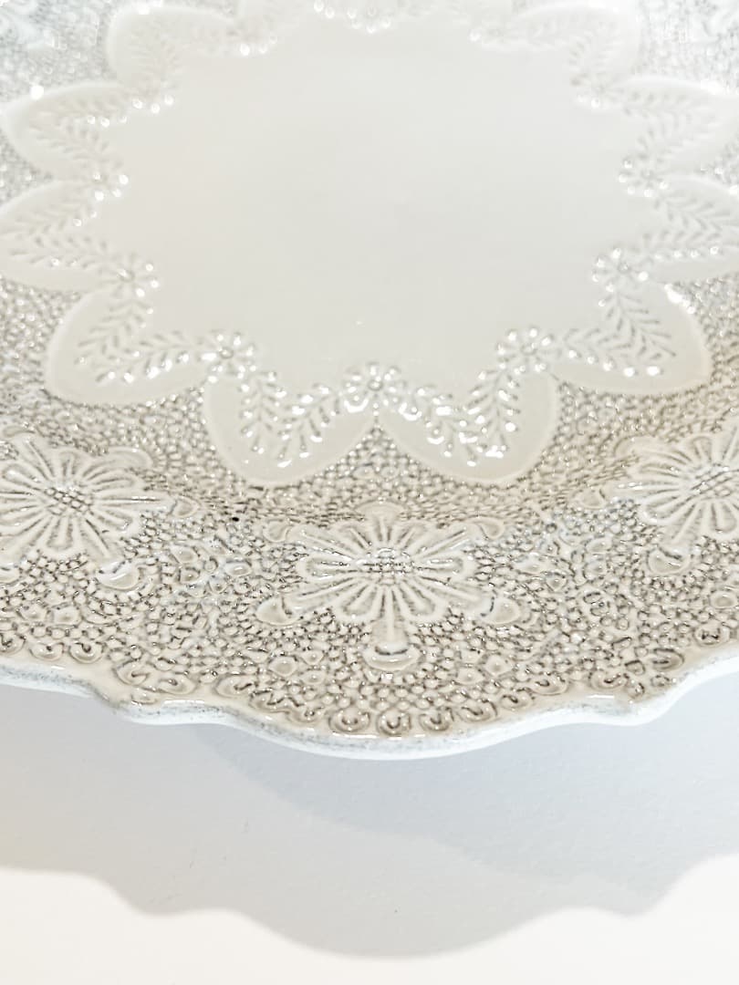 BLANC D'IVOIRE　ディナープレート　28cm　ホワイト　3枚