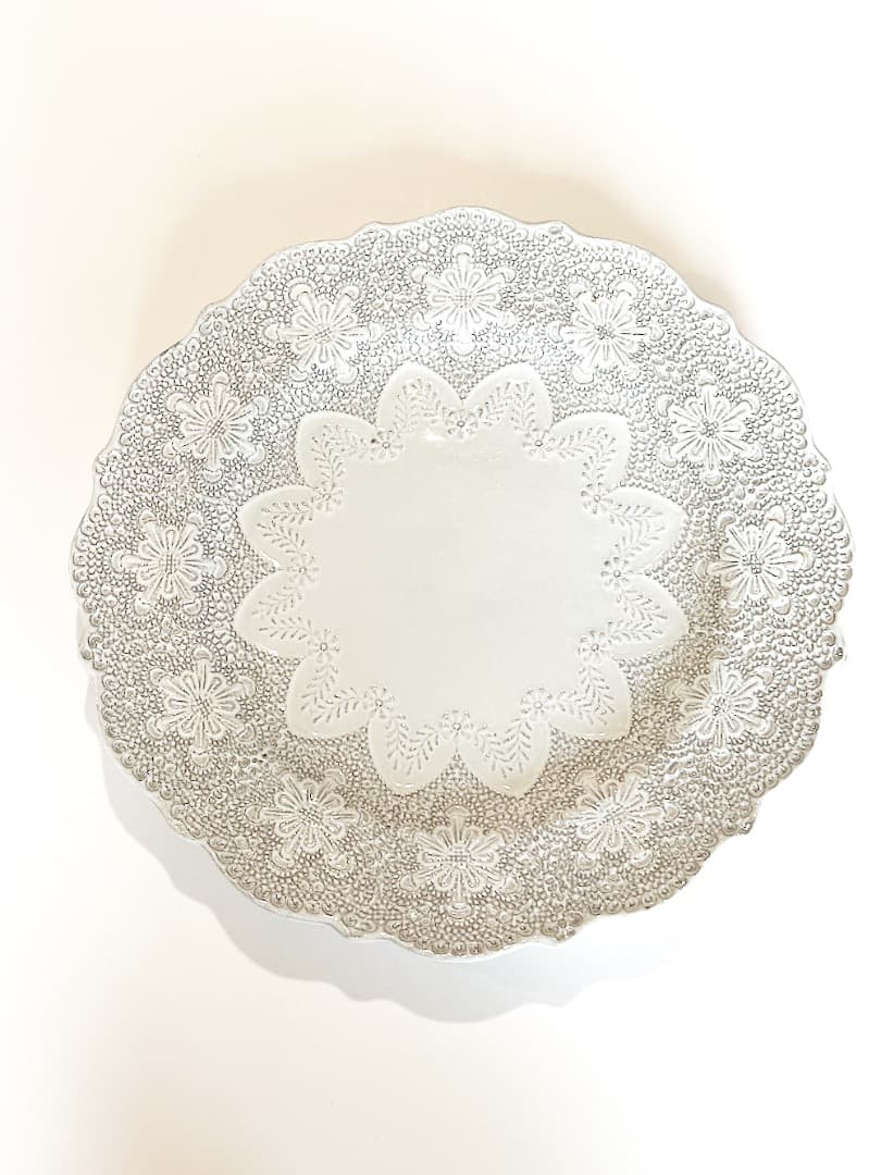 BLANC D'IVOIRE　ディナープレート　28cm　ホワイト　3枚