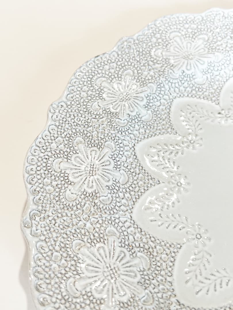 BLANC D'IVOIRE　ディナープレート　28cm　ホワイト　3枚