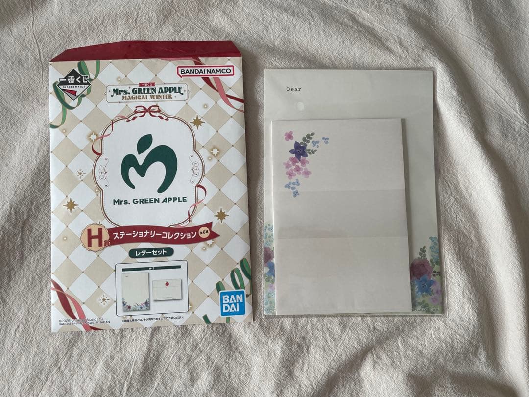 Mrs. GREEN APPLE ミセス 一番くじ H賞 レターセット Dear - メルカリ