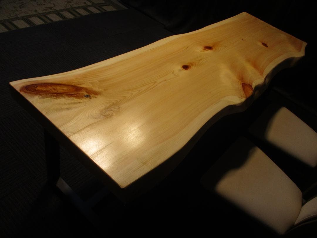 # 891■　檜　ヒノキ　テーブル　ローテーブル　ダイニング　カウンター　一枚板