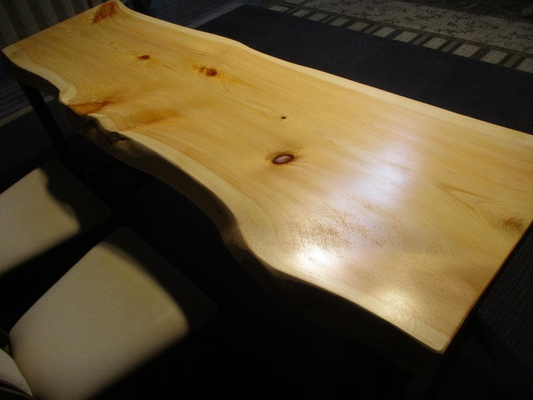 # 891■　檜　ヒノキ　テーブル　ローテーブル　ダイニング　カウンター　一枚板