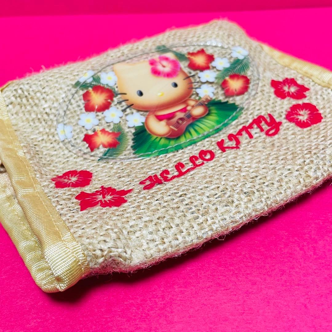 激レア希少品】平成 ガングロ 日焼けキティ ハワイ ポーチ 2002 麻