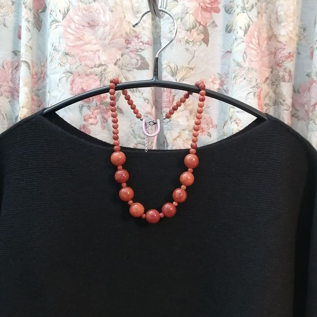 ♦イソバナ珊瑚　ネックレス♦
♦45㎝♦♦アジャスター5㎝♦