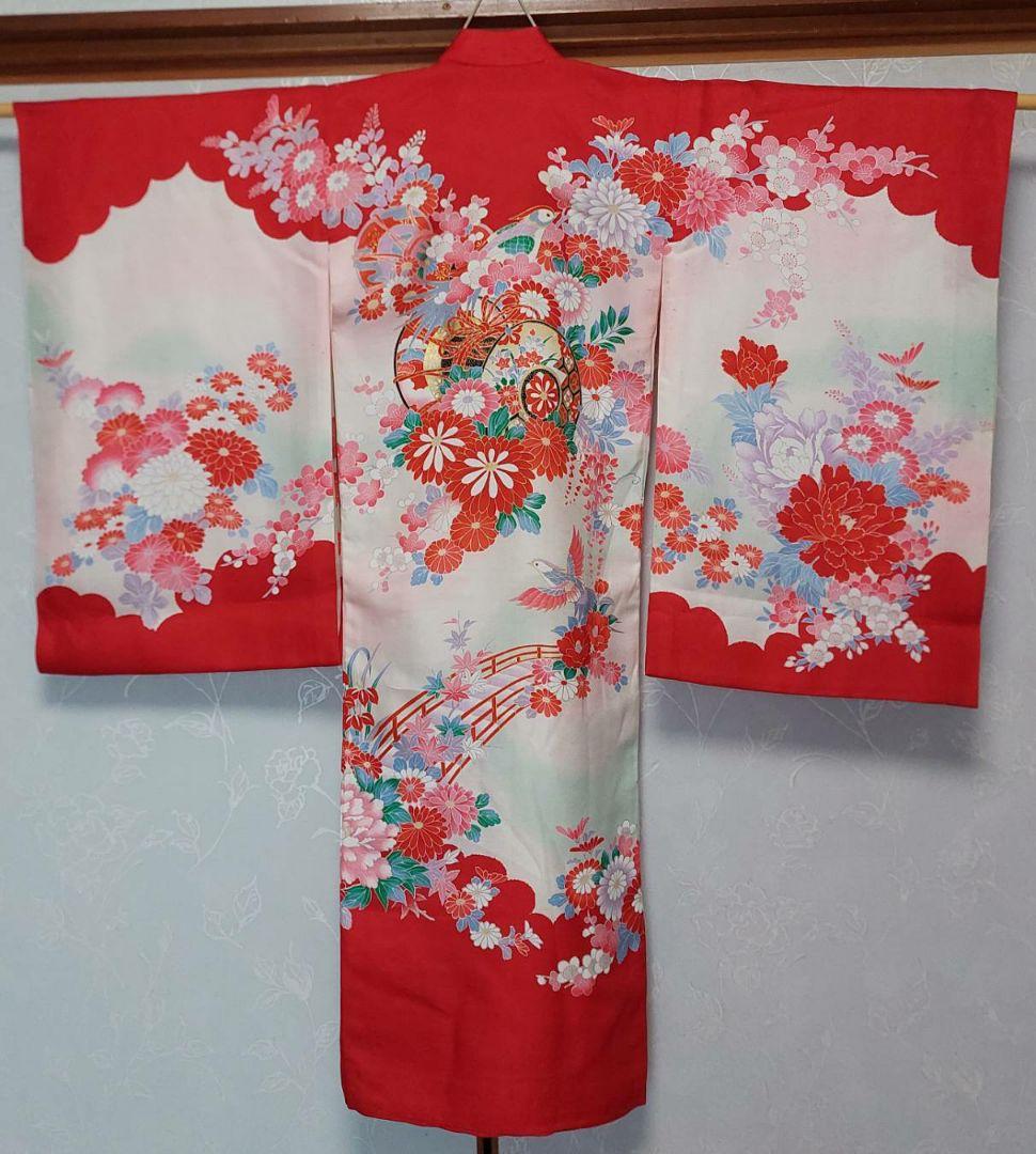 NA132アンティーク子供着物正絹七五三着丈99センチ裄丈47センチ