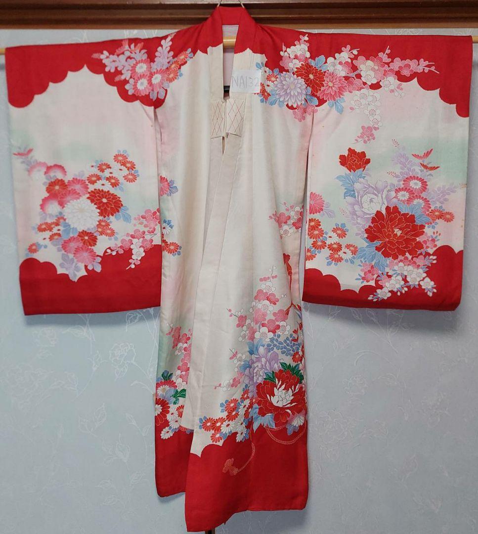 NA132アンティーク子供着物正絹七五三着丈99センチ裄丈47センチ