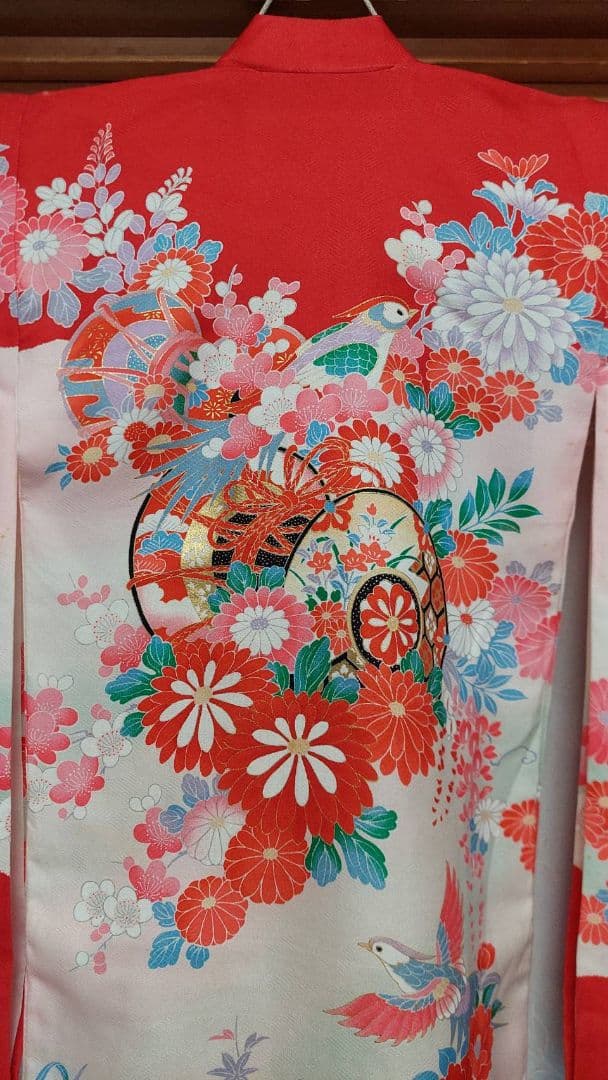 NA132アンティーク子供着物正絹七五三着丈99センチ裄丈47センチ