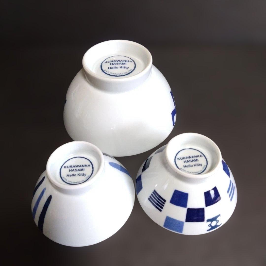 未使用 HELLO KITTY × くらわんか コラボ 丼、飯碗セット波佐見焼