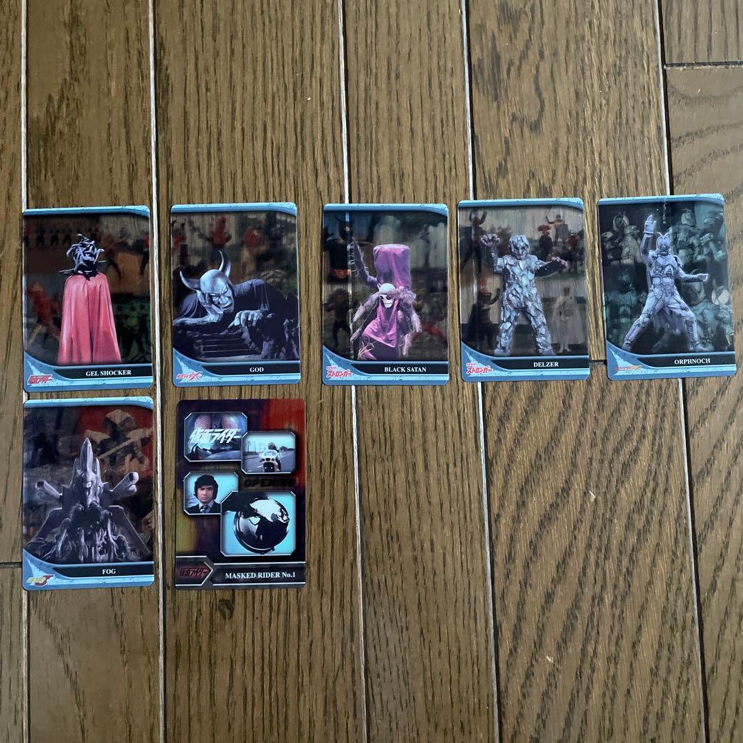 仮面ライダーカード 森永ウエハース版 64枚 - メルカリ