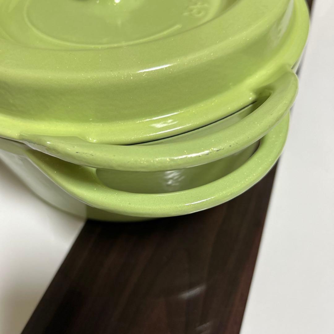 バーミキュラ　無水鍋　ホーロー鍋　ライトグリーン　22㎝