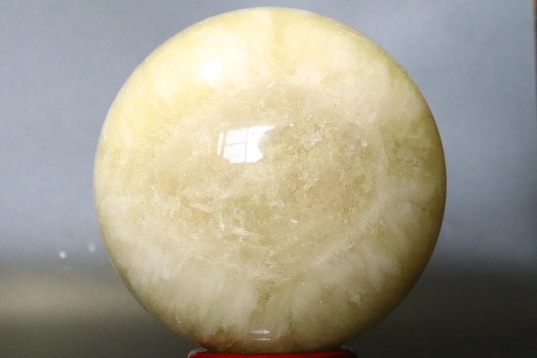 【本物保証】虹入り シトリン 水晶 丸玉 スフィア 1.6kg 天然石 送料無料