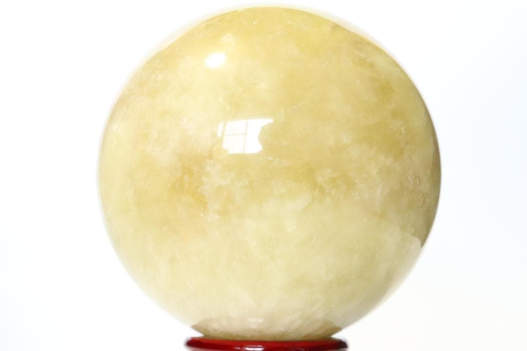 【本物保証】虹入り シトリン 水晶 丸玉 スフィア 1.6kg 天然石 送料無料