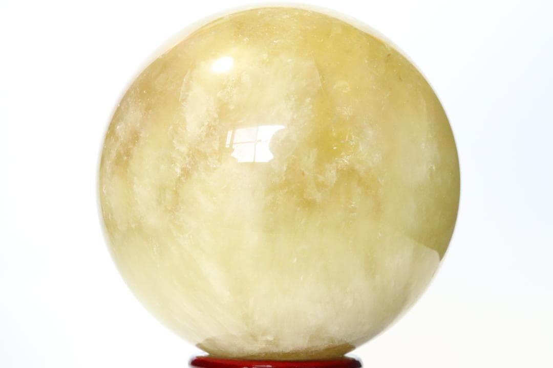 【本物保証】虹入り シトリン 水晶 丸玉 スフィア 1.6kg 天然石 送料無料