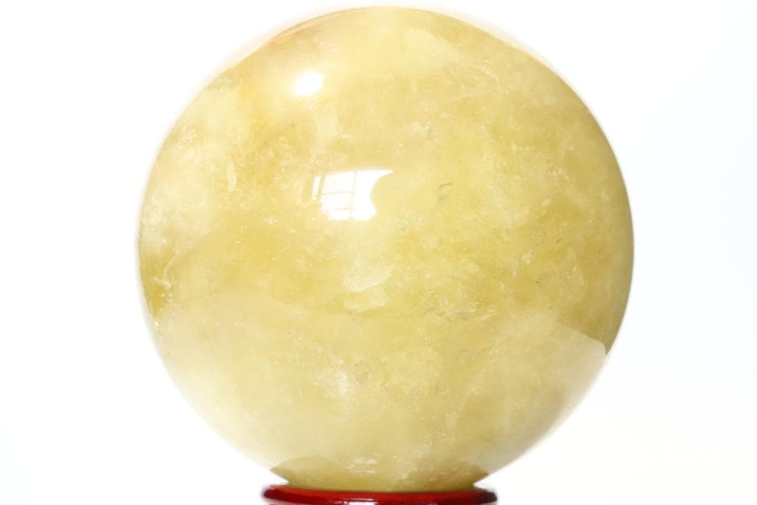 【本物保証】虹入り シトリン 水晶 丸玉 スフィア 1.6kg 天然石 送料無料