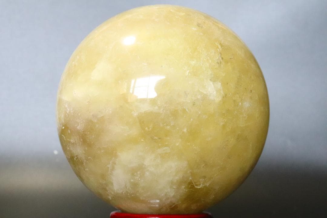 【本物保証】虹入り シトリン 水晶 丸玉 スフィア 1.6kg 天然石 送料無料