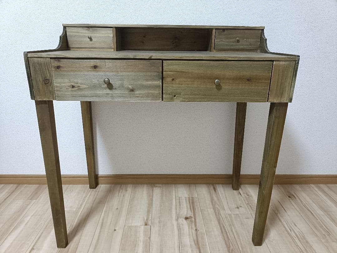 WEB限定 引き出しライティングデスク natural antique サリュ