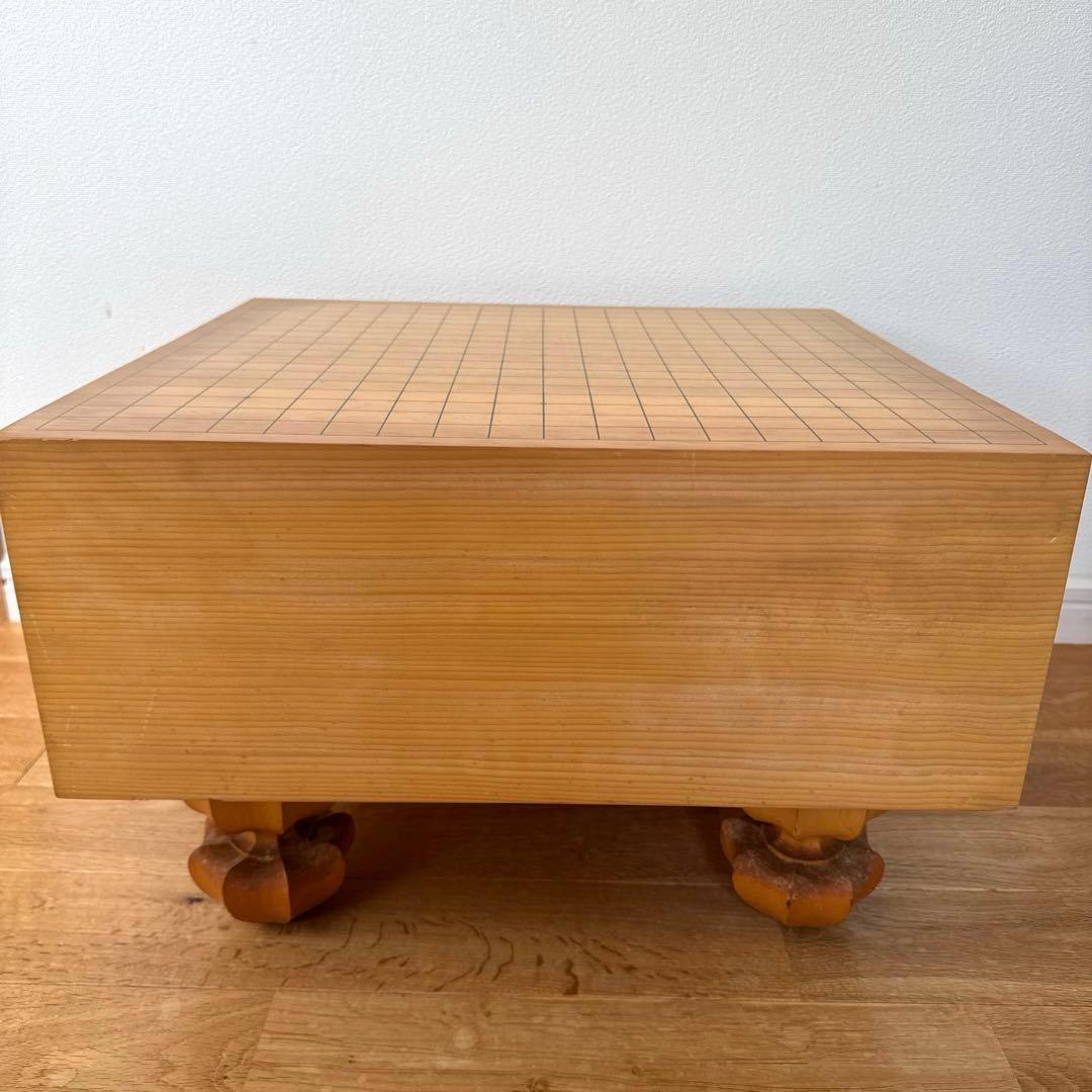 囲碁盤/ 脚付き/ヘソ有り/カバー付き/17cm厚/碁盤/囲碁