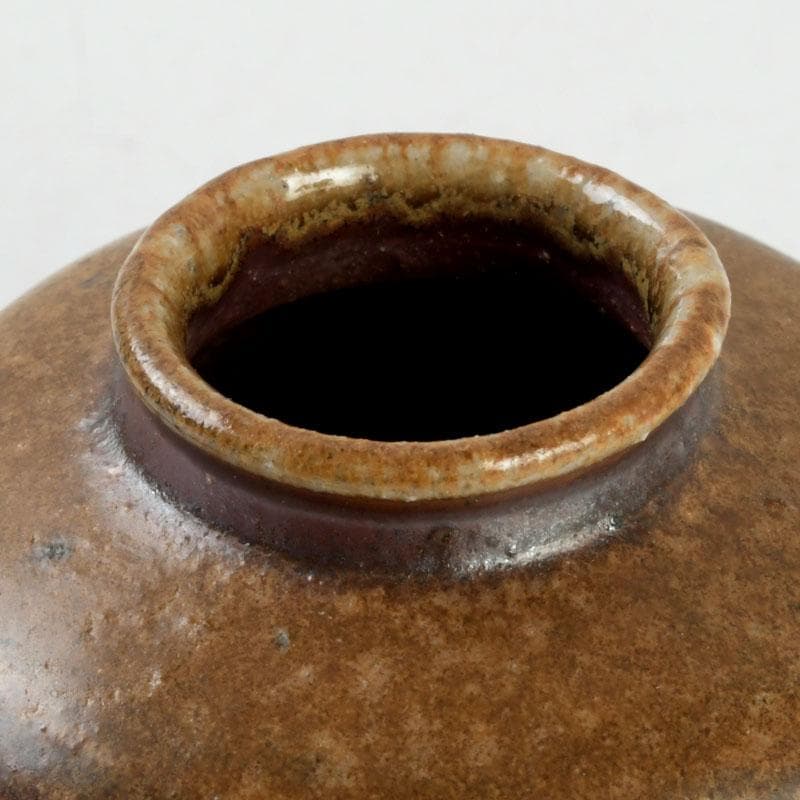 茶道具 備前焼 山本出造 茶入 仕覆付 共布共箱 V 9365 - メルカリ