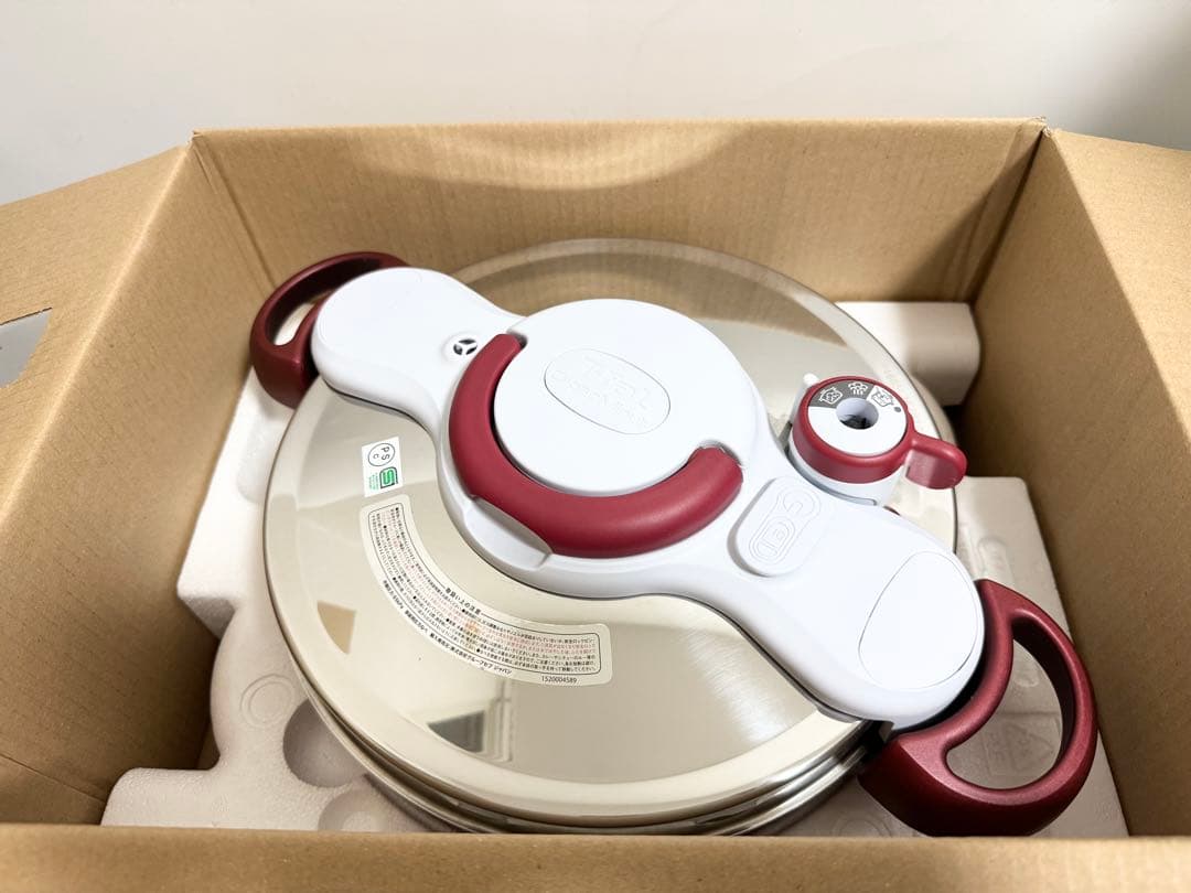 ティファール 圧力鍋 クリプソ ミニットデュオ 5.2L レッド