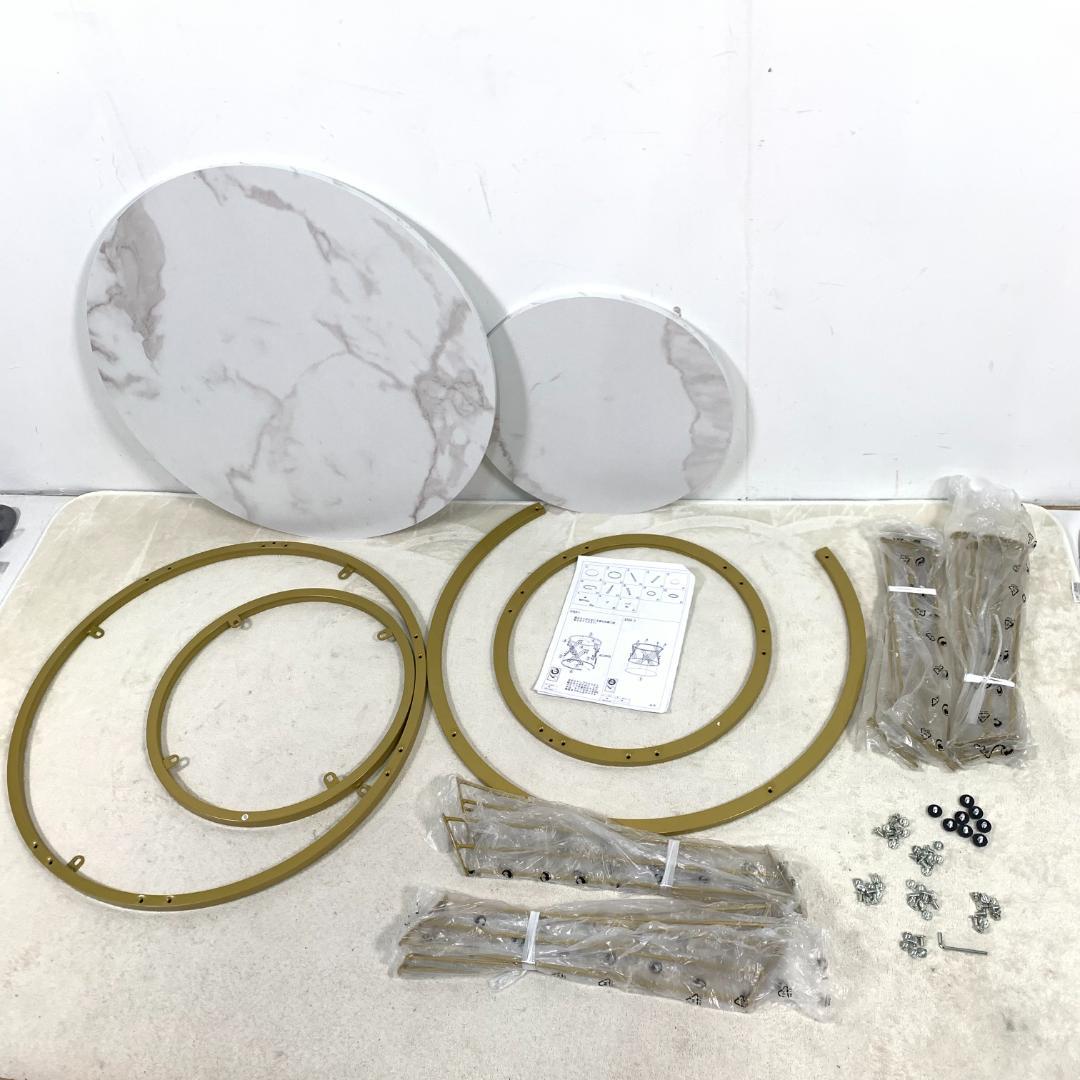 新品ネストテーブル 大理石調 センターテーブル ローテーブル1700-160