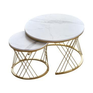 新品ネストテーブル 大理石調 センターテーブル ローテーブル1700-160