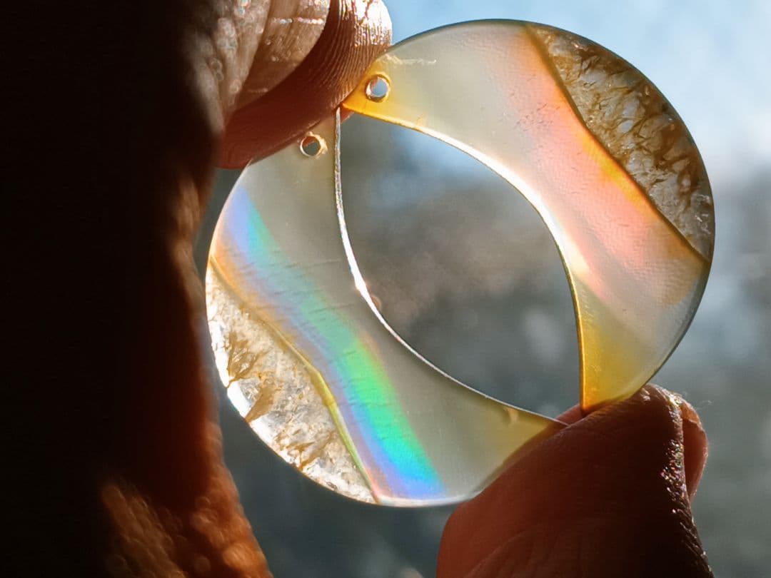 14kgf 三日月①番　アイリスアゲート