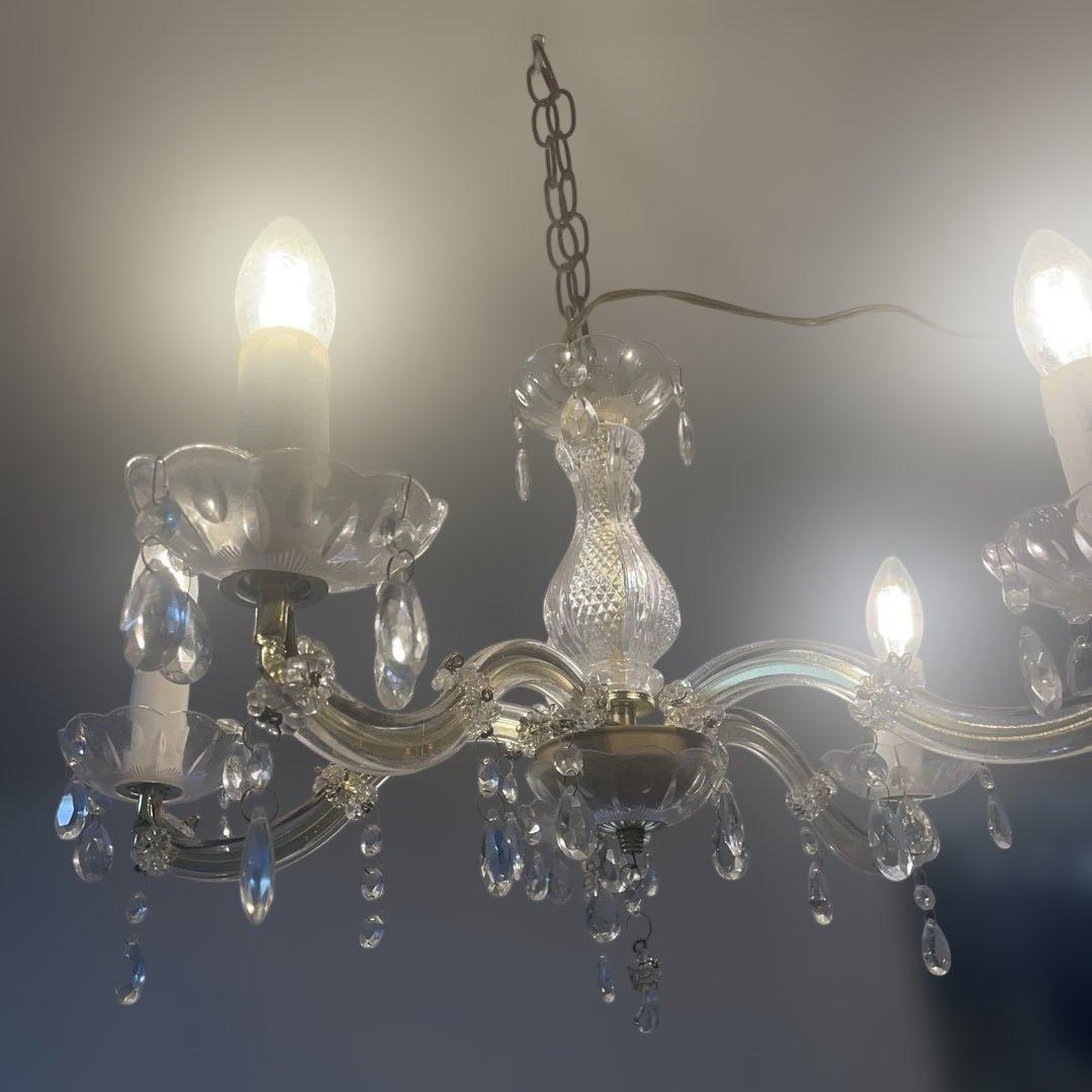 クリスタルシャンデリア 5灯